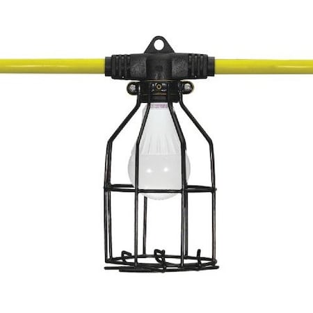 Southwire 50' Coated Metal Cage String Light W/ 12/3 SJTWCord & x5 LED Bulbs, 1,500 lumens 121050